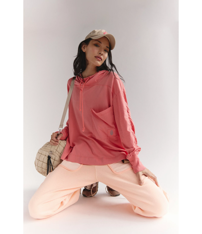 Hot Shot Hooded Layer in Hibiscus