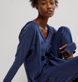 FREE PEOPLE MOVEMENT Hot Shot Long Sleeve Onesie in Midnight Navy