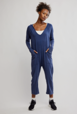 FREE PEOPLE MOVEMENT Hot Shot Long Sleeve Onesie in Midnight Navy
