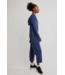 Hot Shot Long Sleeve Onesie in Midnight Navy
