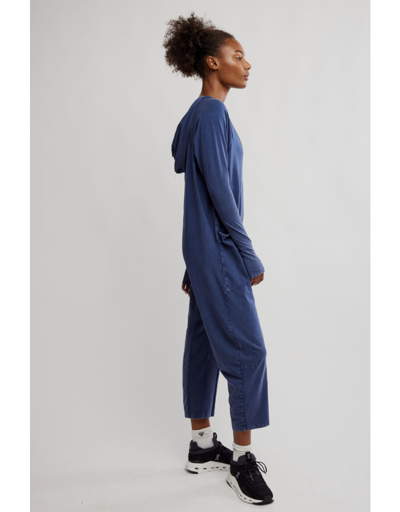 FREE PEOPLE MOVEMENT Hot Shot Long Sleeve Onesie in Midnight Navy