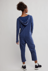 FREE PEOPLE MOVEMENT Hot Shot Long Sleeve Onesie in Midnight Navy