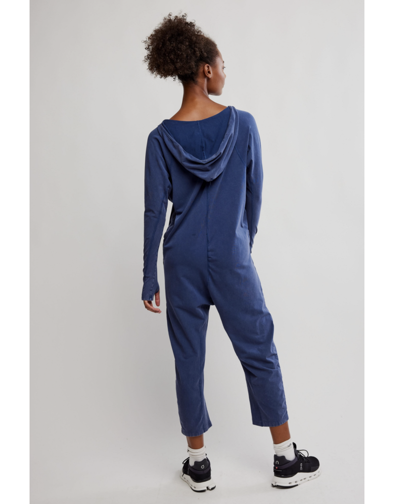 FREE PEOPLE MOVEMENT Hot Shot Long Sleeve Onesie in Midnight Navy