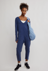 FREE PEOPLE MOVEMENT Hot Shot Long Sleeve Onesie in Midnight Navy