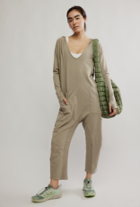 FREE PEOPLE MOVEMENT Hot Shot Long Sleeve Onesie in Sage Stone