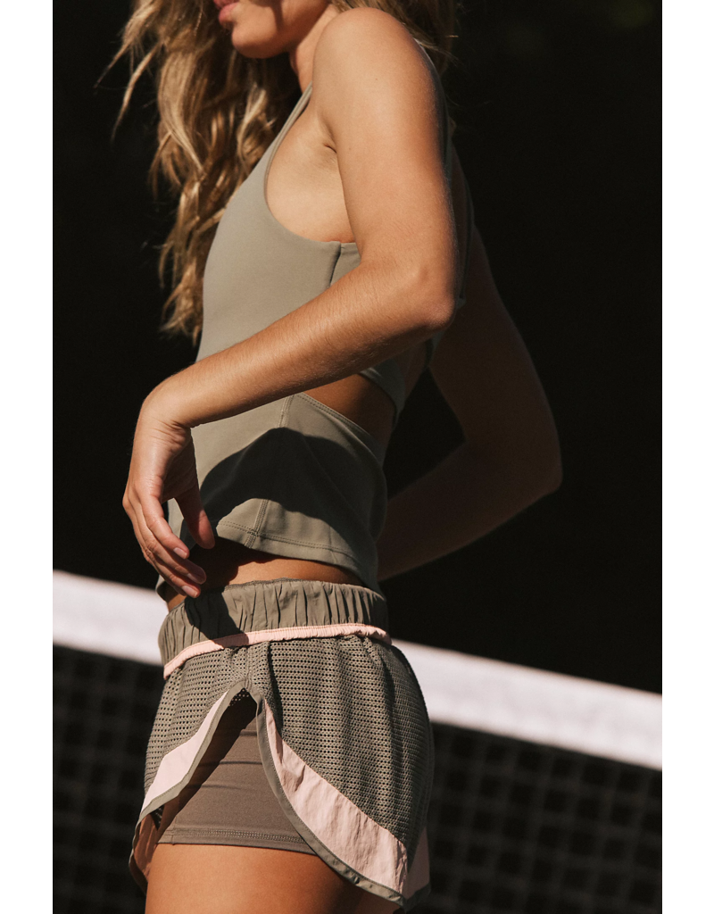 FREE PEOPLE MOVEMENT Never Better Long Tank in Sage Stone