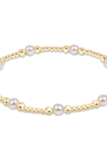 ENEWTON DESIGN Classic Purpose Pattern 4mm Pearl Bead Bracelet - Pearl/Gold