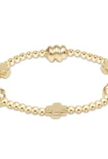 ENEWTON DESIGN Signature Cross Admire Pattern 3mm Bead Bracelet - Gold ENEWTON DESIGN Signature Cross Admire Pattern 3mm Bead Bracelet - Gold