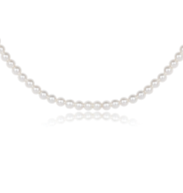 ENEWTON DESIGN 3mm Pearl Classic 17" Choker Necklace - Pearl/Gold