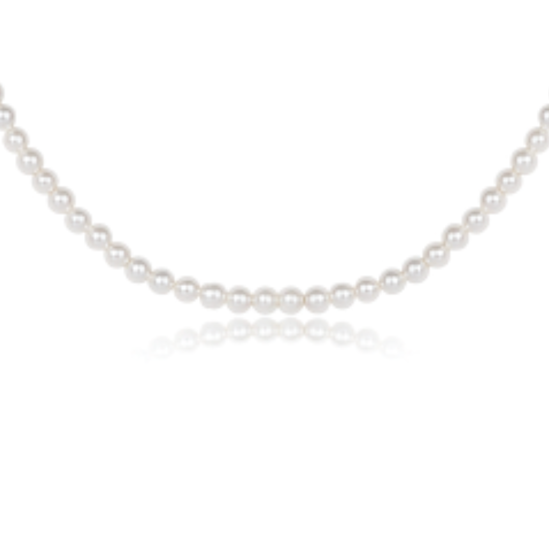 ENEWTON DESIGN 3mm Pearl Classic 17" Choker Necklace - Pearl/Gold