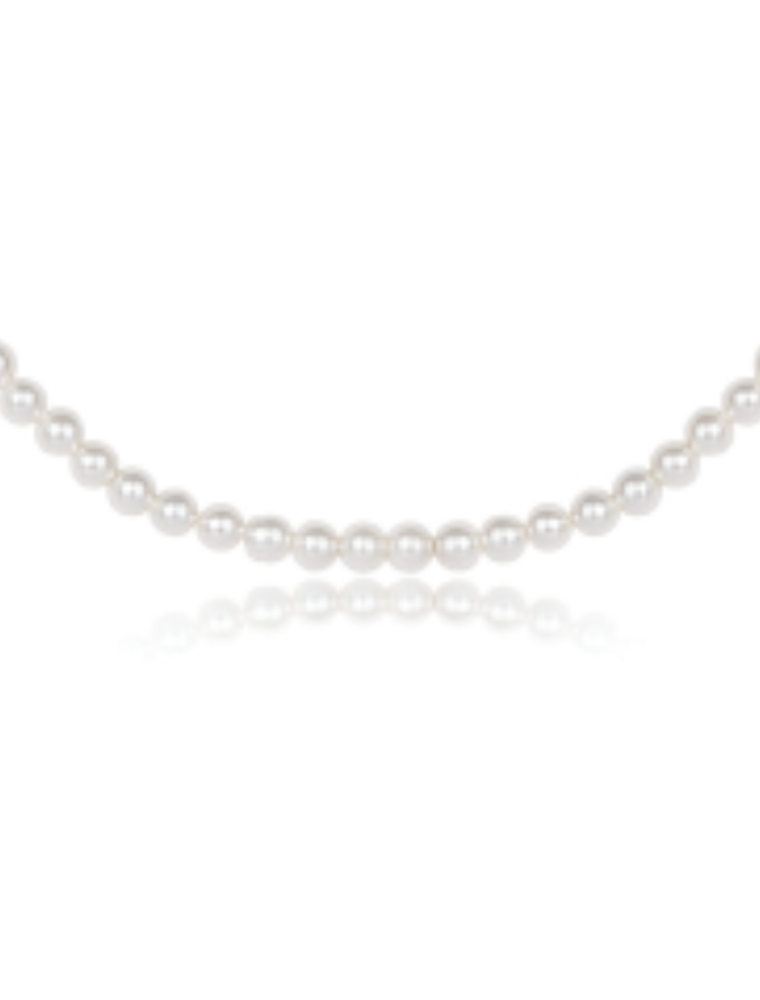 ENEWTON DESIGN 3mm Pearl Classic 15" Choker Necklace - Pearl/Gold