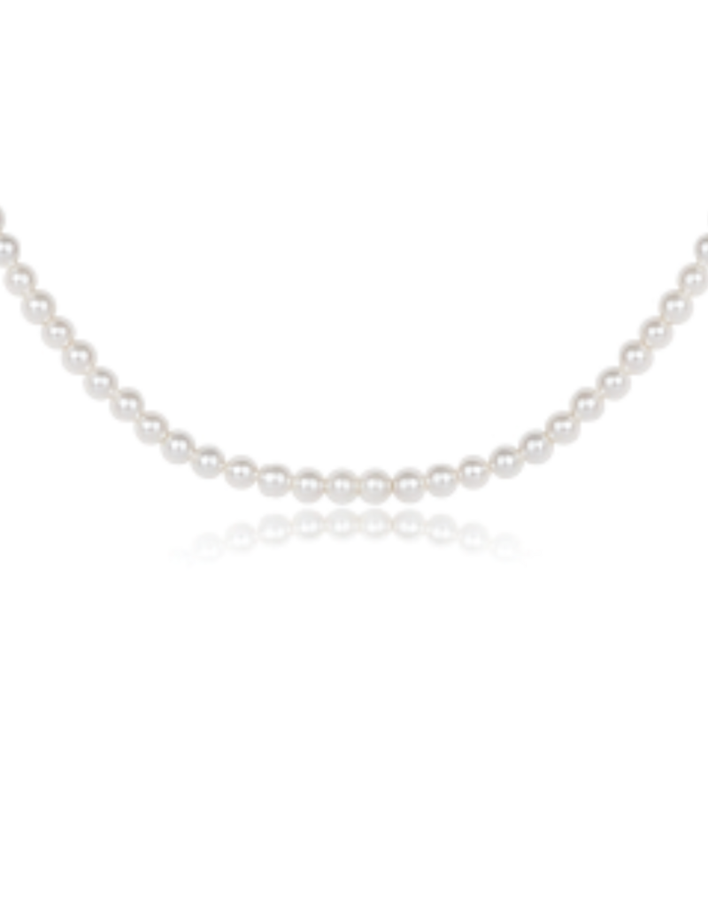 ENEWTON DESIGN 3mm Pearl Classic 15" Choker Necklace - Pearl/Gold