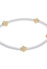 ENEWTON DESIGN Signature Cross Pattern 2mm Bead Bracelet - Mixed Metal