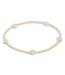 ENEWTON DESIGN Small Signature Cross Gold Pattern 2mm Bead Bracelet - Off-White