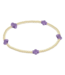 ENEWTON DESIGN Small Signature Cross Gold Pattern 2mm Bead Bracelet - Purple