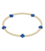 ENEWTON DESIGN Small Signature Cross Gold Pattern 2mm Bead Bracelet - Cobalt