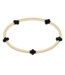 ENEWTON DESIGN Small Signature Cross Gold Pattern 2mm Bead Bracelet - Onyx