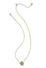 KENDRA SCOTT DESIGN Clover Gold Short Pendant Necklace