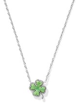 KENDRA SCOTT DESIGN Clover Silver Short Pendant Necklace