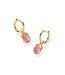 KENDRA SCOTT DESIGN Hallie Gold Huggie Earrings in Sunrise Watercolor Illusion