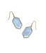 KENDRA SCOTT DESIGN Hallie Gold Drop Earrings in Sky Blue Mother-of-Pearl