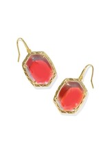 KENDRA SCOTT DESIGN Daphne Gold Drop Earrings in Dichroic Glass