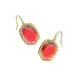 KENDRA SCOTT DESIGN Daphne Gold Drop Earrings in Dichroic Glass