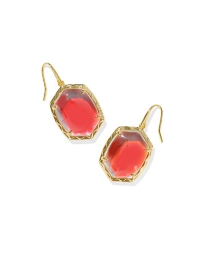 KENDRA SCOTT DESIGN Daphne Gold Drop Earrings in Dichroic Glass