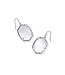 KENDRA SCOTT DESIGN Daphne Silver Drop Earrings in Ivory Mother-of-Pearl