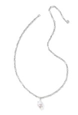 KENDRA SCOTT DESIGN Melody Silver Small Long Pendant Necklace in Freshwater Cultured Pearl