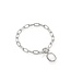KENDRA SCOTT DESIGN Daphne Silver Link and Chain Bracelet in Ivory Mother-of-Pearl
