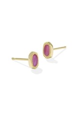 KENDRA SCOTT DESIGN Mini Ellie Gold Stud Earrings in Azalea Illusion KENDRA SCOTT DESIGN Mini Ellie Gold Stud Earrings in Azalea Illusion