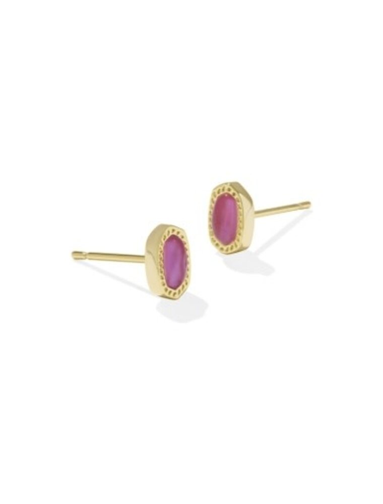 KENDRA SCOTT DESIGN Mini Ellie Gold Stud Earrings in Azalea Illusion