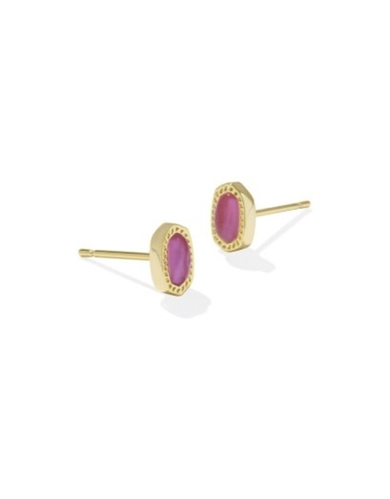 KENDRA SCOTT DESIGN Mini Ellie Gold Stud Earrings in Azalea Illusion