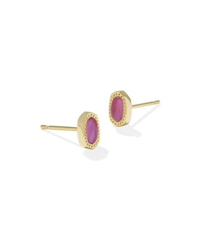 KENDRA SCOTT DESIGN Mini Ellie Gold Stud Earrings in Azalea Illusion