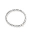 Mini Elaina Silver Stretch Bracelet in Iridescent Drusy