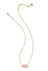 KENDRA SCOTT DESIGN Elisa Gold Pendant Necklace in Carnation Kyocera Opal KENDRA SCOTT DESIGN Elisa Gold Pendant Necklace in Carnation Kyocera Opal