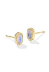 KENDRA SCOTT DESIGN Mini Ellie Gold Stud Earrings in Dichroic Glass