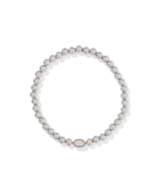 KENDRA SCOTT DESIGN Mini Elaina Silver Stretch Bracelet in Iridescent Drusy