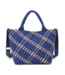 Sky's The Limit Woven Neoprene Medium Tote in Navy & Nude
