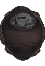 SOL & SELENE Sky's The Limit Woven Neoprene Medium Tote in Chocolate SOL & SELENE Sky's The Limit Woven Neoprene Medium Tote in Chocolate