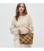 Sky's The Limit Woven Neoprene Small Tote in Sand & Black