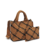 Sky's The Limit Woven Neoprene Small Tote in Sand & Black