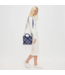 Sky's The Limit Woven Neoprene Small Tote in Navy & Nude