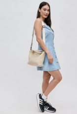 SOL & SELENE Sky's The Limit Woven Neoprene Small Tote in Cream