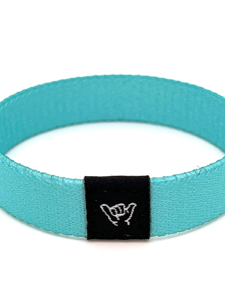 HANG LOOSE BANDS Medium Hang Loose Band in Aqua Blue