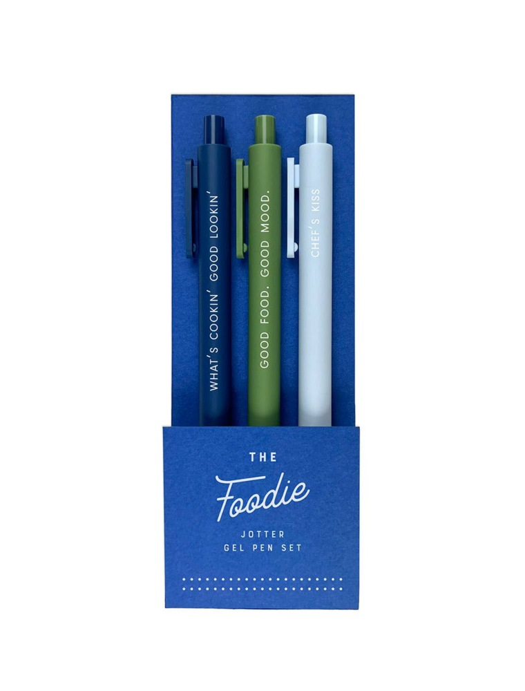 The Foodie Jotter Gel Pen Set of 3