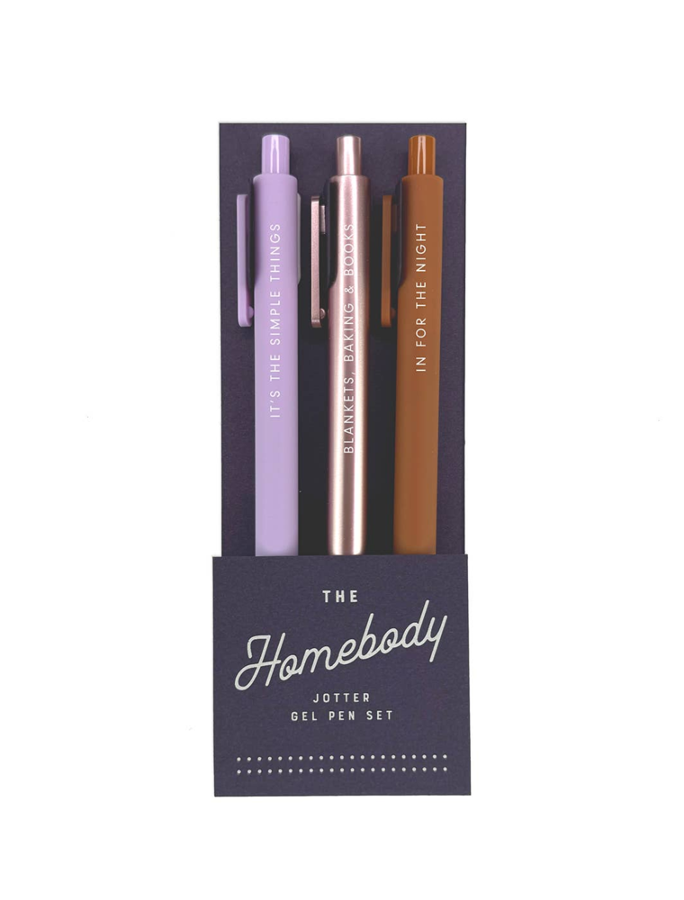 The Homebody Jotter Gel Pen Set of 3