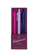 The Bookworm Jotter Gel Pen Set of 3 The Bookworm Jotter Gel Pen Set of 3