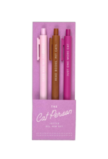 The Cat Person Jotter Gel Pen Set of 3
